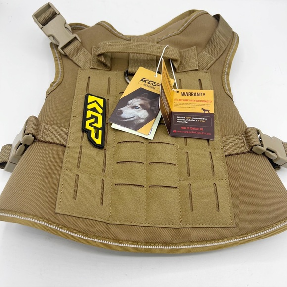 KQP Tactical Dog Harness for Small Dogs No Pull,Military Dog Molle Vest - Picture 8 of 9